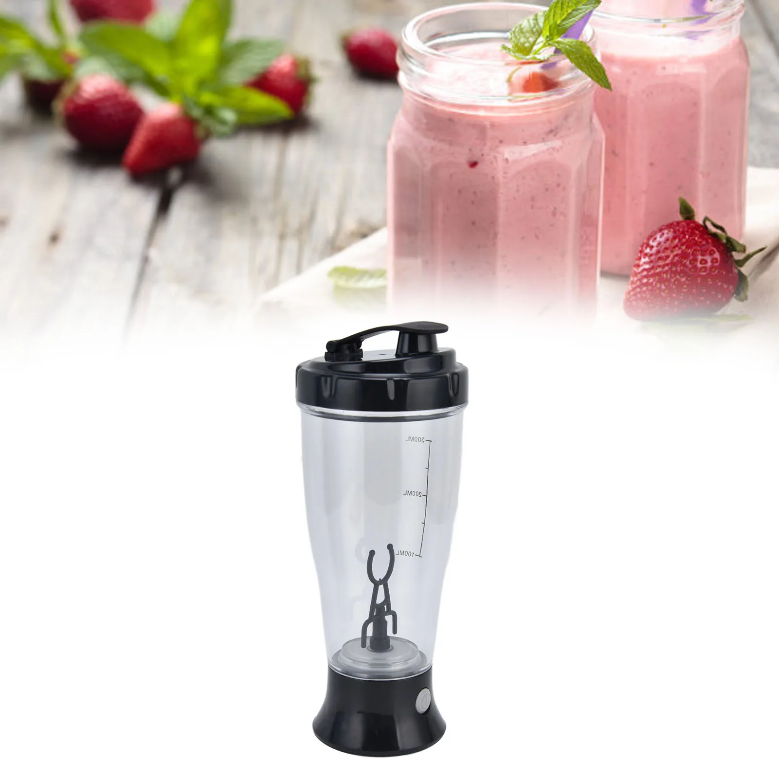 전기 믹싱 컵 간단한 350ml 커피 우유 쉐이킹 병 자동 셰이커 컵