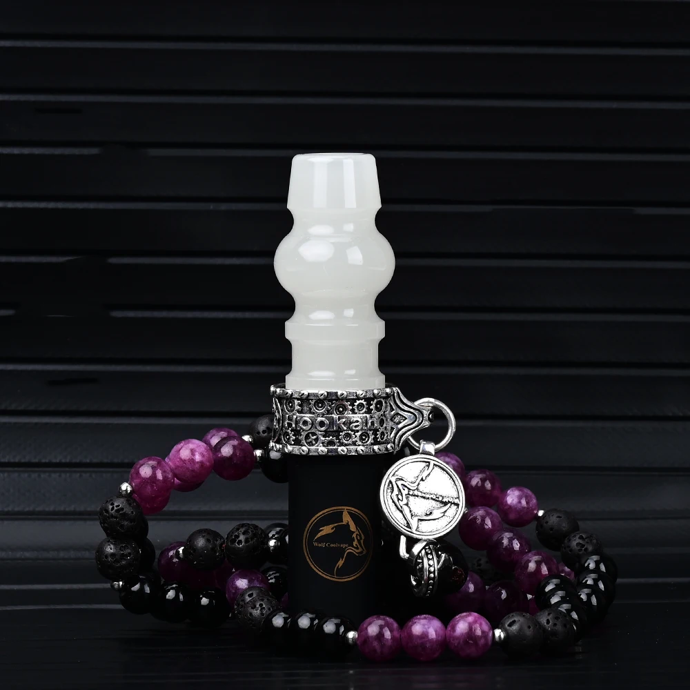 

Wolfcoolvape original luminous resin hookah accessories foreign trade popular new hookah multi-color hookah mouthpiece