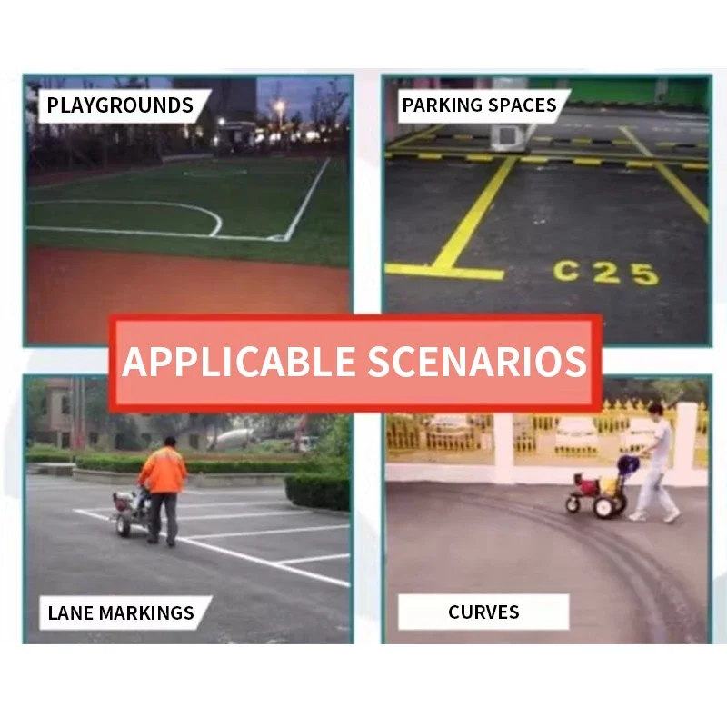 

PT5090 Cold Spray Line Marking Machine Roadway Parking Lot Driving School Roadway Markings Garage Basement Line Mark(Customized)