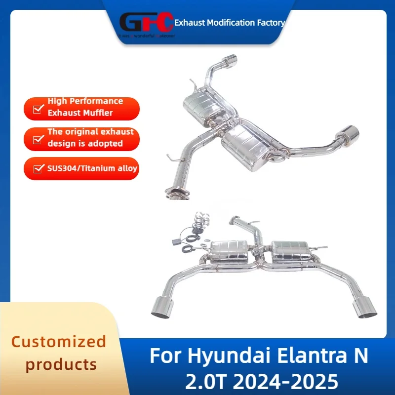 

GFC Catback Valvetronic Exhaust Pipe for Hyundai Elantra N 2.0T 2024-2025 High-Performance Stainless Steel Valve Exhaust Muffler
