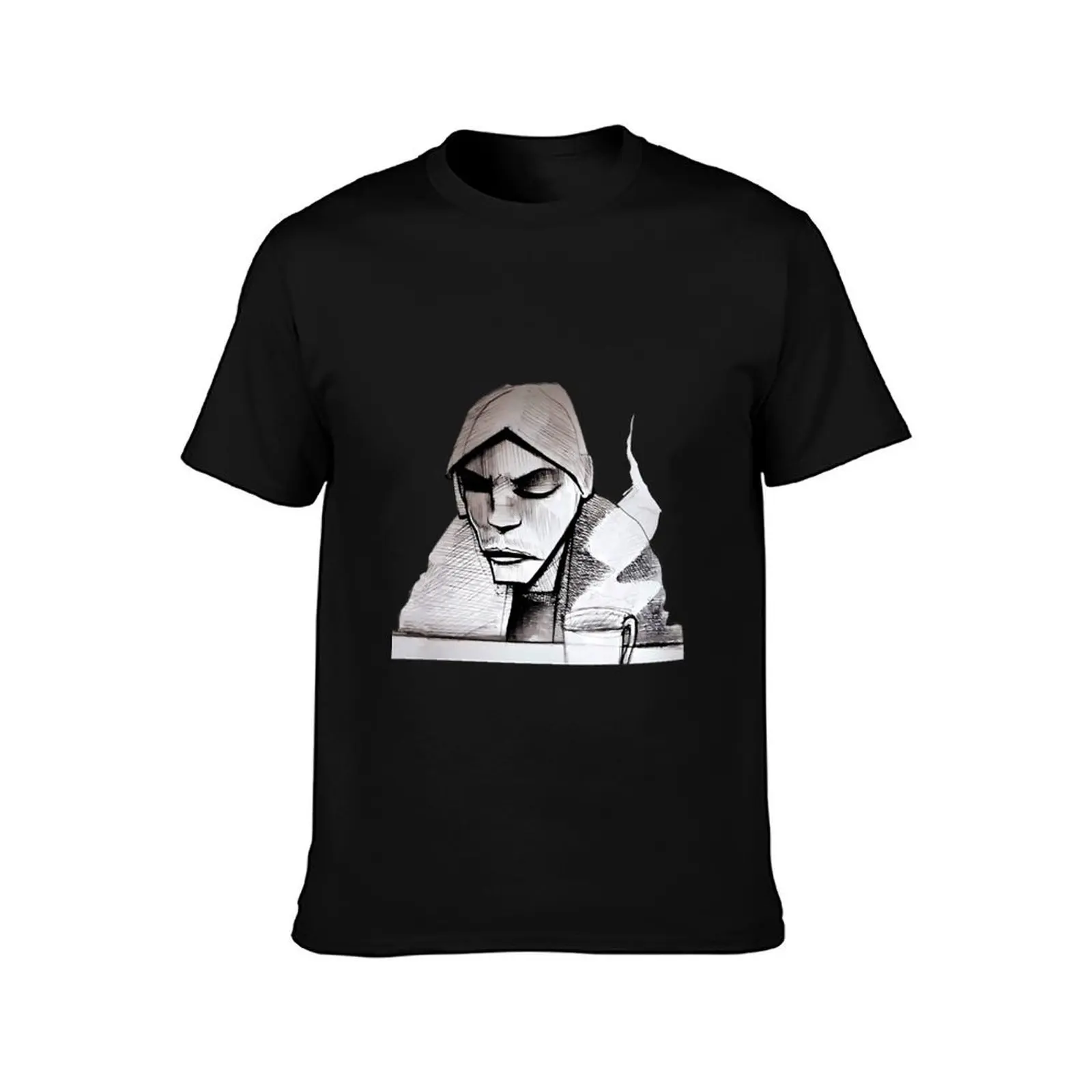 Burial - Untrue - No text 28 T-Shirt, Summer Casual Cotton Tee, Oversized Streetwear Tops, Vintage Graphic Print, 100% Cotton