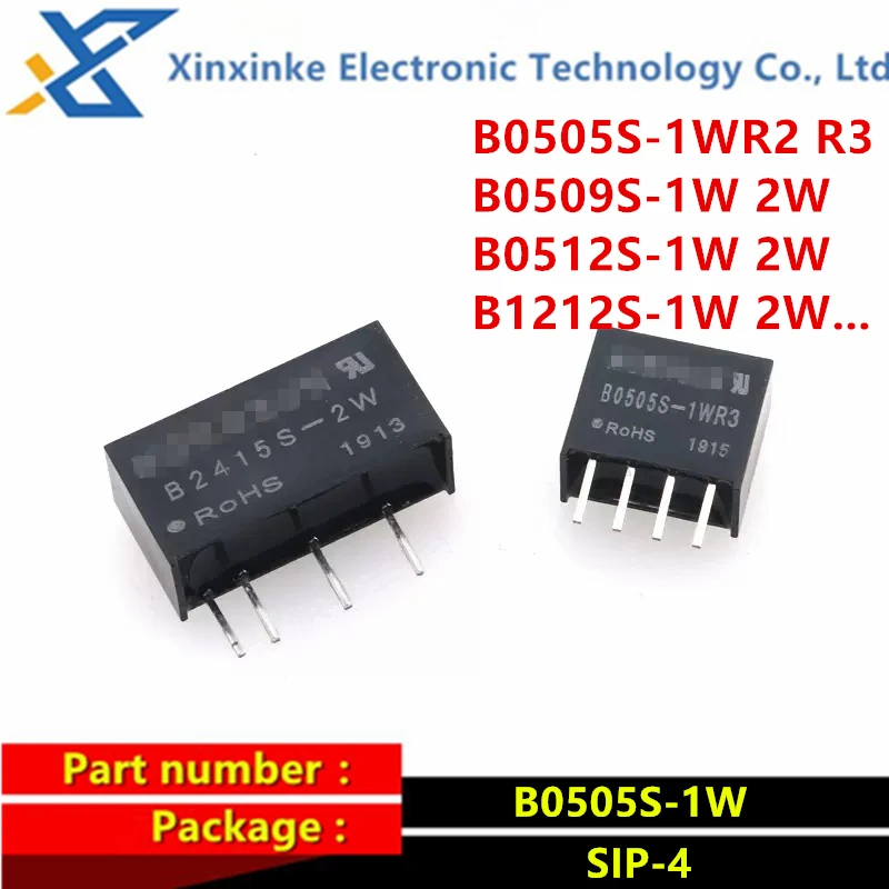 5PCS B2405S/B0505S-1WR2/1WR3/1W B0509S/B0512S-1W/2W B1209S-1W05/2WS-1W/2W Lsolating Power Module