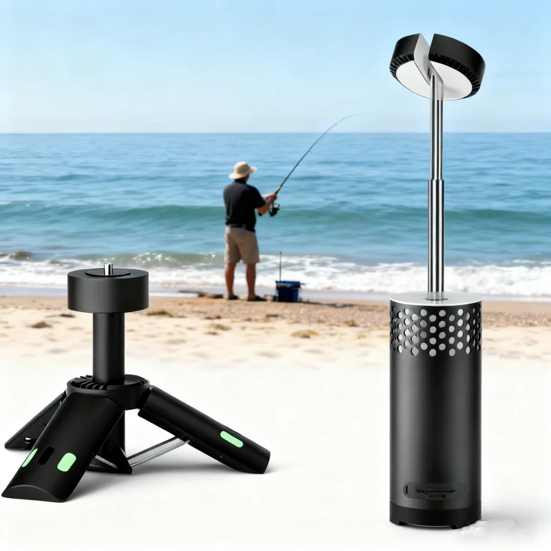 10000mAh LED Rechargeable Fishing Lantern Telescopic Camping Light Magnet Tripod Base Dimming Night Light Emergency Light Hiking