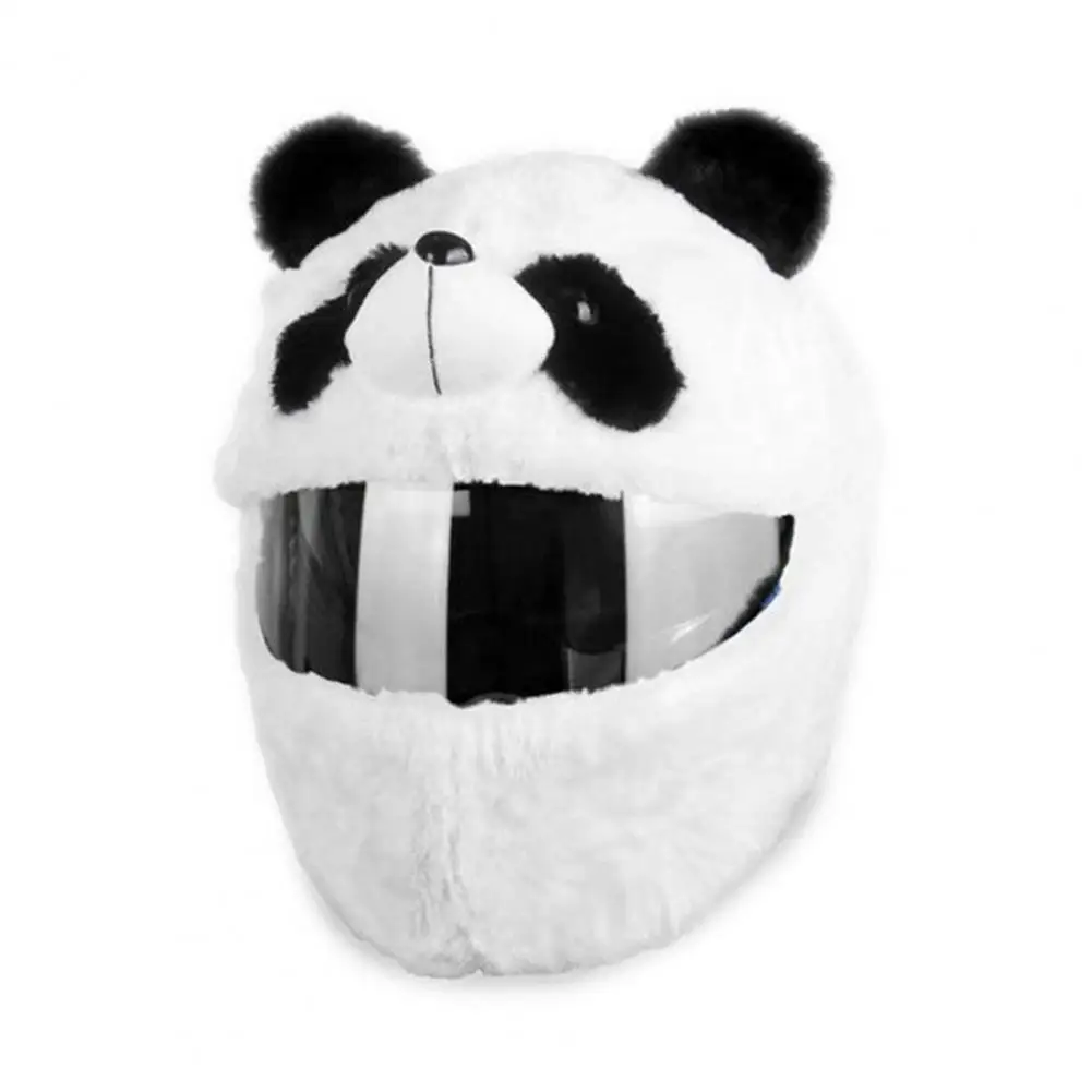 

Helmet Decoration Cover Festive Motorcycle Helmet Covers Santa Claus Pumpkin Panda Plush Accessories for Halloween Christmas