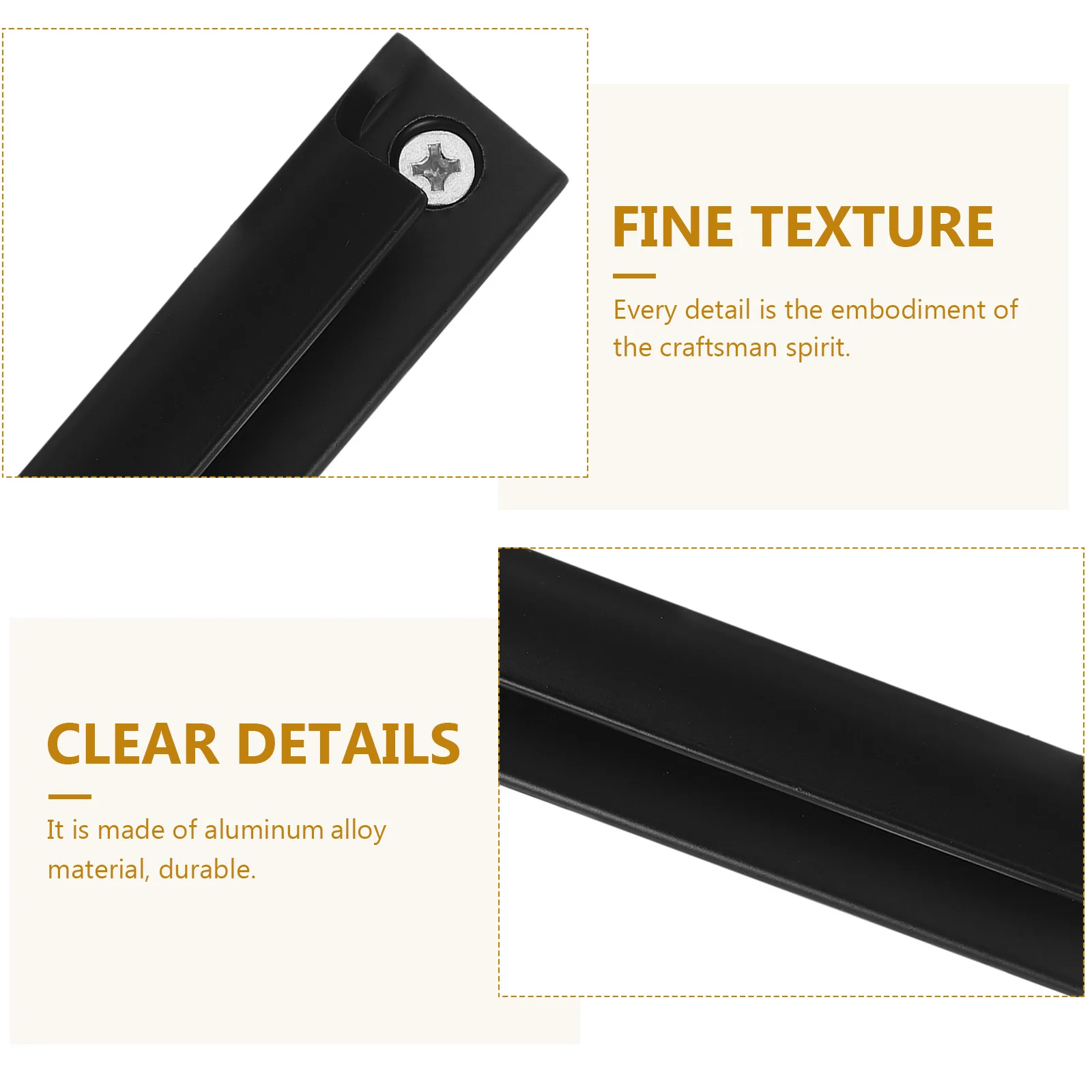 

4 pcs Aluminum Alloy Pull Handle For Sliding Glass Door Replacement Durable Modern Design Door Pull Hardware Fixture