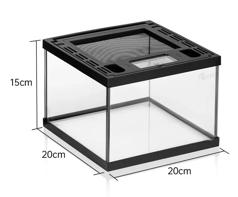 

Custom HD Glass 360 Degree Reptile Terrarium Breathable Reptile Enclosure Terrarium Glass For Reptiles