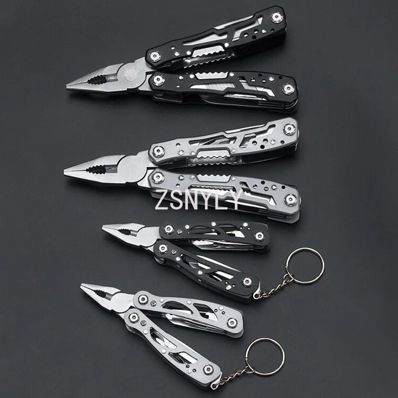 Pinze per coltelli tascabili multifunzione in acciaio inossidabile multifunzione pinze pieghevoli Mini pinze pieghevoli portatili T4025