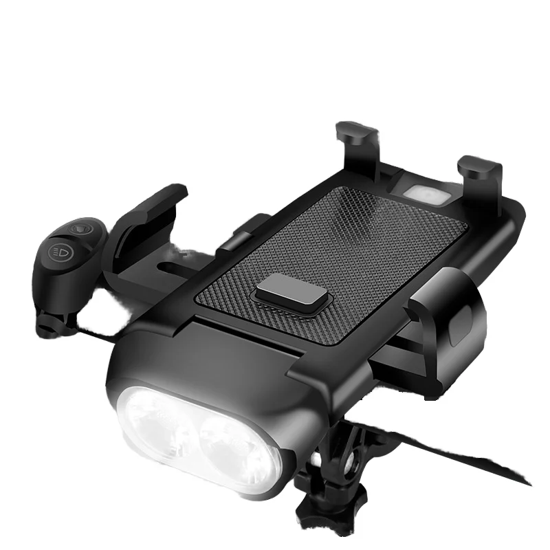 4 in 1 Multifunctional Bike Light Headlights USB Rechargeable Waterproof Bright Bicycle Lights Bike Light Set 1