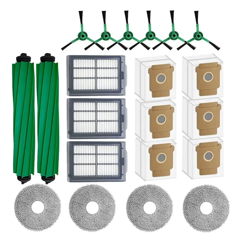 

A66Z 21PCS For Irobot Roomba Plus 505/405 Combo Robot Vacuum Cleaner Brush HEPA Filter Mop Cloth Dust Bag Accessories Kit