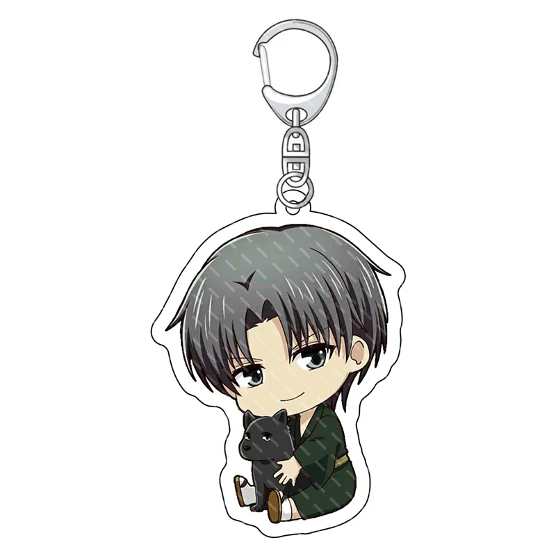 Anime fans fruits basket Honda See-through friction clip surrounding acrylic pendant car bag keychain Give gifts to friends 6cm