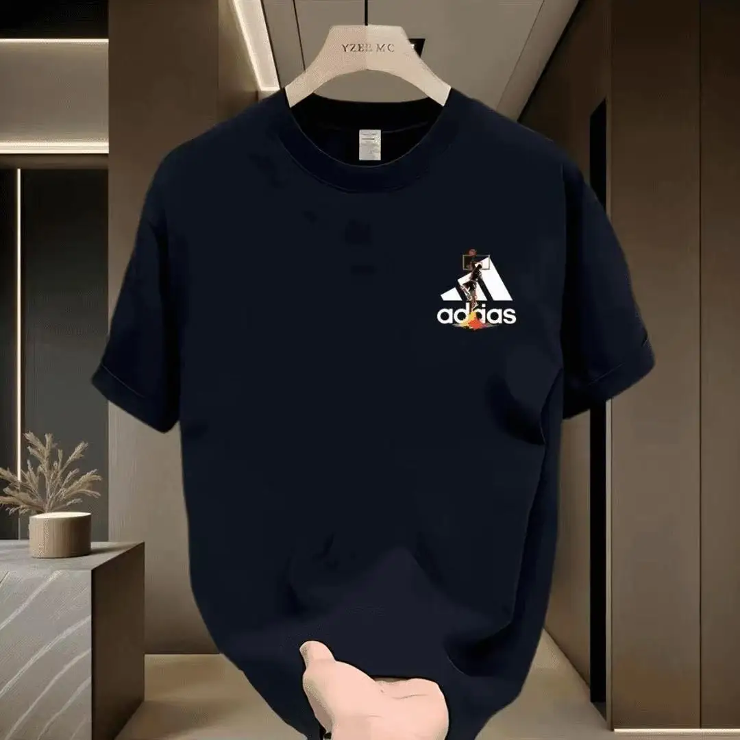 

Short-sleeved T-shirt Men's and Women's Summer New Pure Cotton Versatile Trendy Clothes Men's Ins Trendy Brand Loose T-shirt