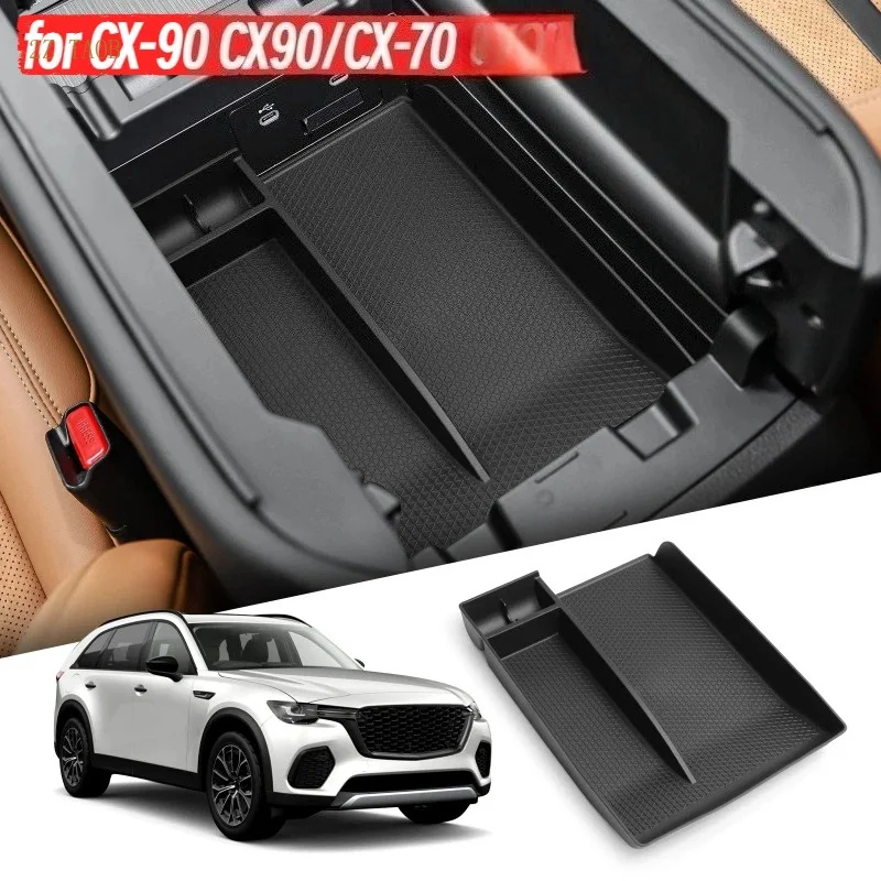 For Mazda CX-90 CX90/CX-70 CX70 2024-2025 Center Console Armrest Storage Box Interior Accessories Car Storage Box Organizer Tray