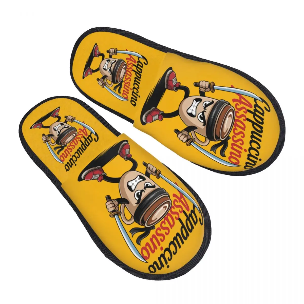 Custom Italian Brainrot House Slippers Women Soft Memory Foam Animals Cartoon Slip On Bedroom Slipper Shoes