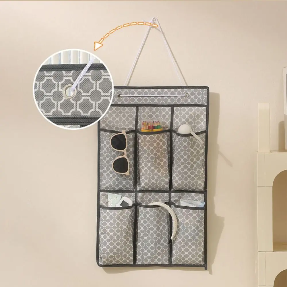 Wall-mounted Shoe Organiser Space Saver Mesh Pocket Shoe Rack 6/12/20 Pocket Fabric Closet Closet Storage Sundries Organization