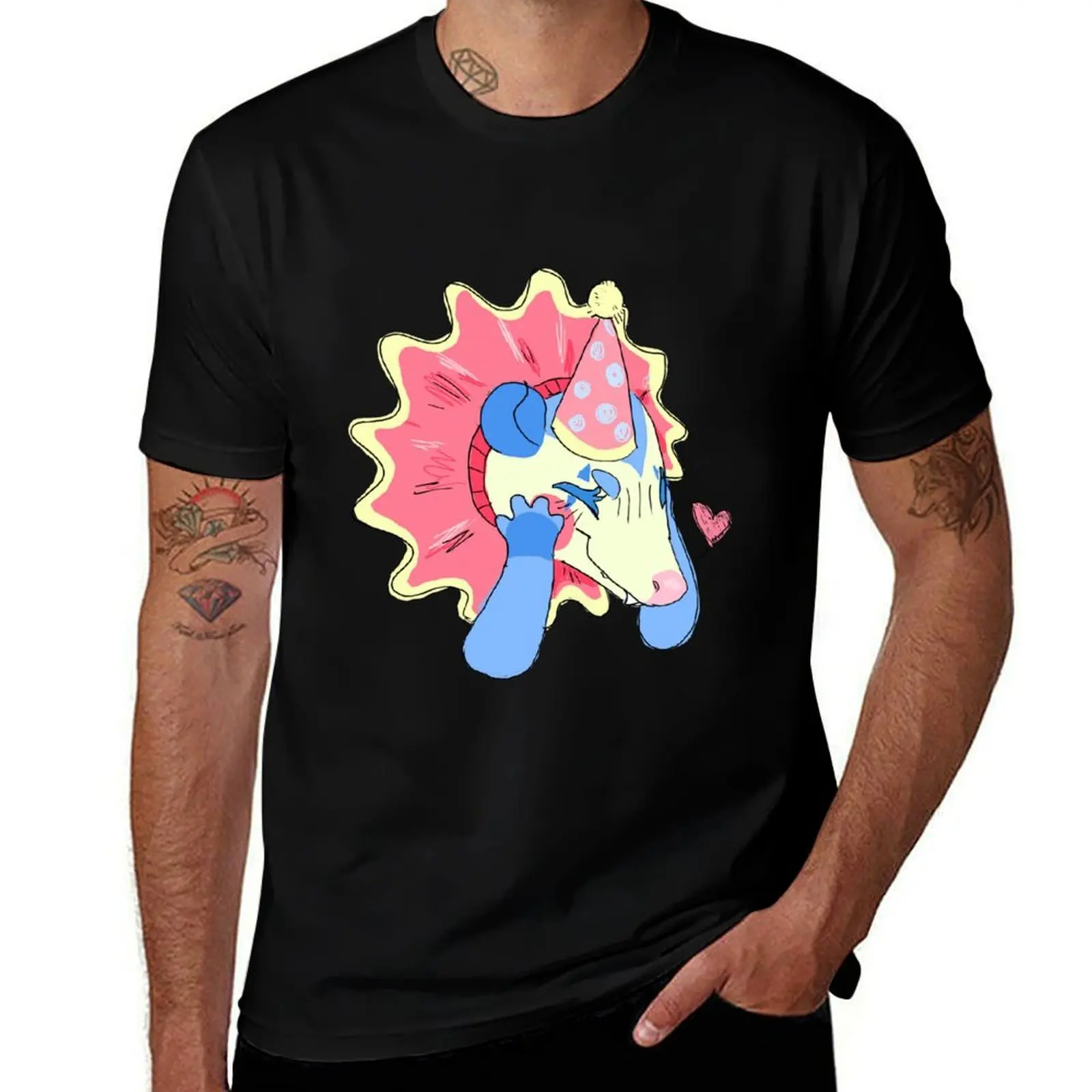 Clown Opossum T-Shirt Casual Loose Fit Short Sleeve T-Shirt