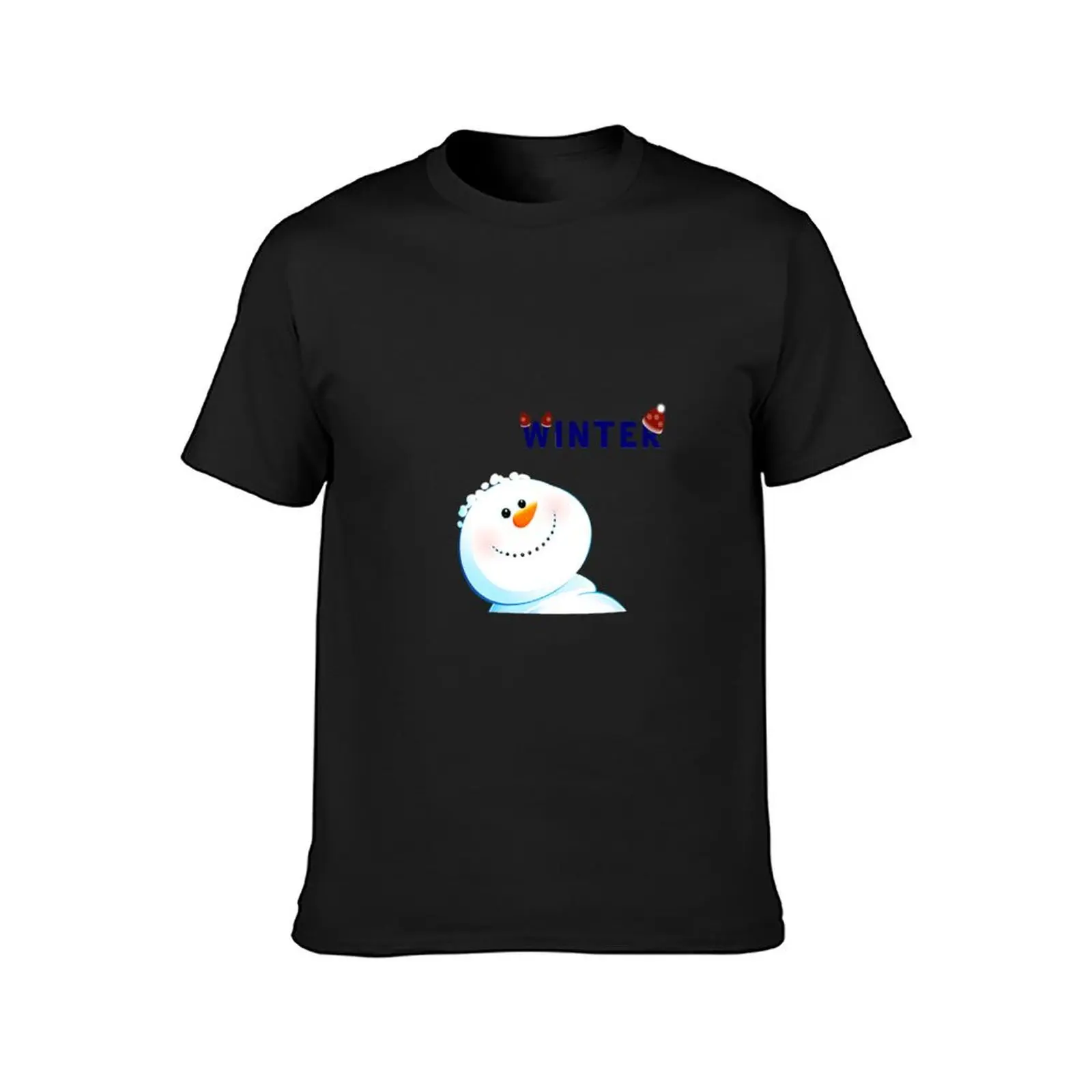 Snow-winter T-Shirt plain sweat tees mens t shirt