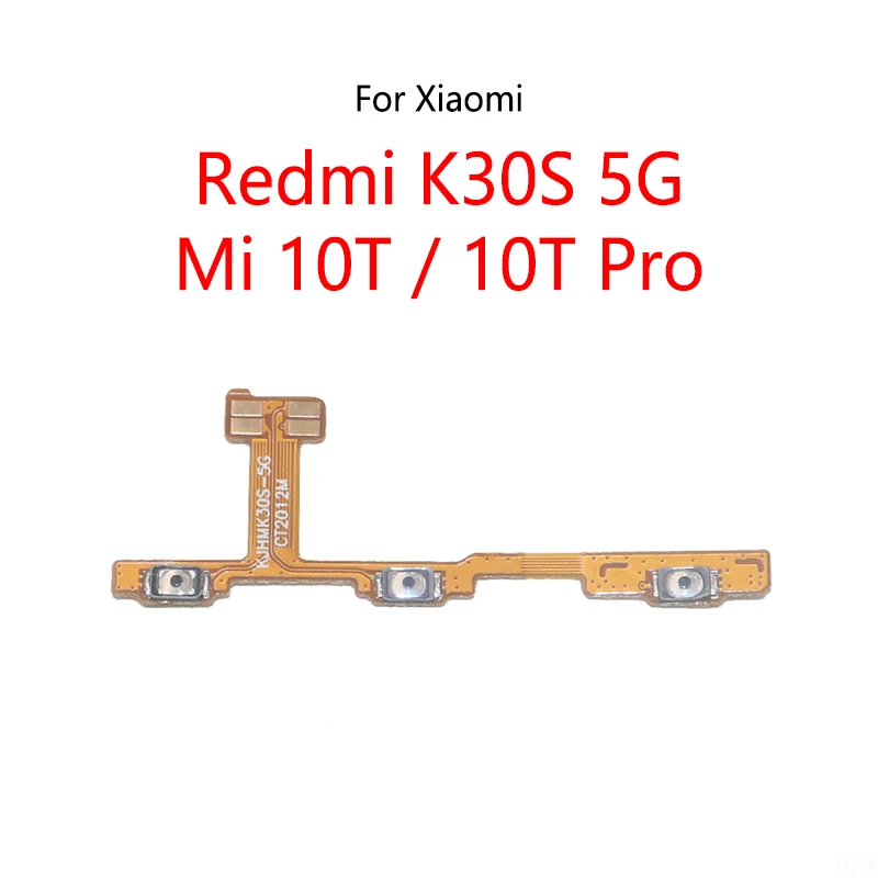 Power Button Switch Volume Mute Button On / Off Flex Cable For Xiaomi Redmi K30S 5G / Mi 10T Pro