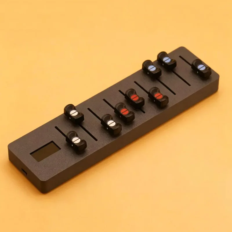 EM-F9 MIDI Controller 9 Faders Digital Display Host Mapping Synth Control Type-C 3.5mm MIDI OUT 14-bit 5 Presets