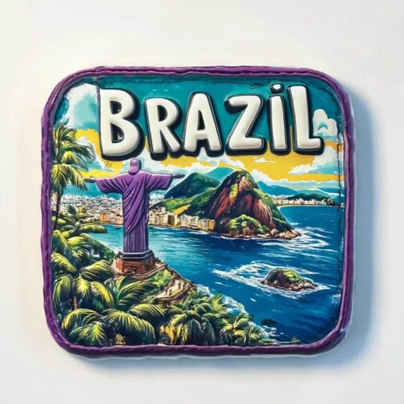 Imanes de nevera de Brasil, Rio de Janeiro, Cattleya, Hybrida, Toucan, Ara, Macao, pegatinas para nevera, decoración del hogar, regalos de cumpleaños