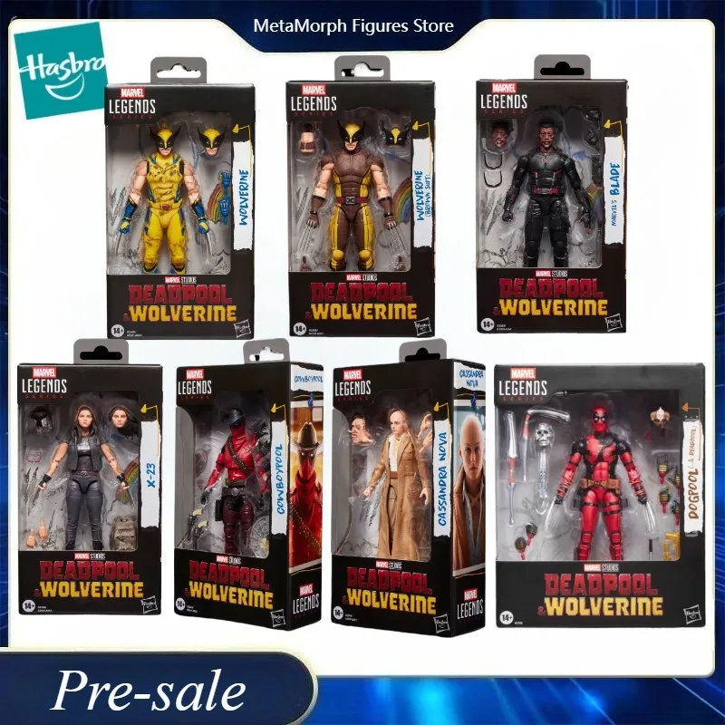 【pre-sale】original-hasbro-marvel-deadpool-cassandra-nova-cowboypool-x-23-blade-wolovrine-brown-suit-wolovrine-anime-figure-toy