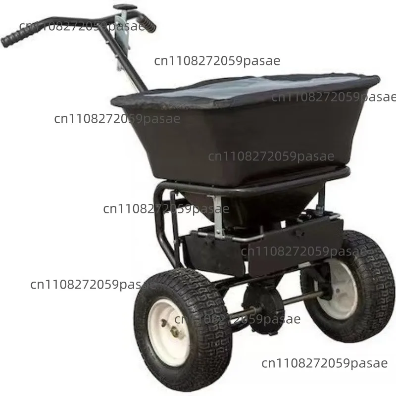 Salt Spreader Snow Melting Agent Fertilizer Lawn Seeding Spreader Traction Seeding Machine Hand Push Spreader