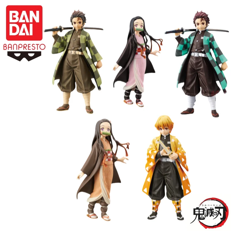 

In Stock Bandai Original Banpresto Demon Slayer Vol 1-3Tanjirou Action Figure Model Doll Brand New Boxed Anime Action Figures