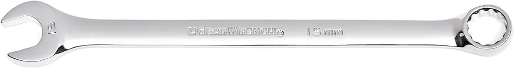 22-Piece 12-Point Long Pattern Metric Combination Wrench Set for Tight Spaces and High Torque