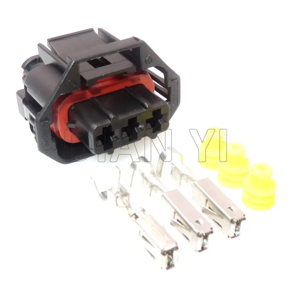 1 Set 3 Way Car Wire Socket with Terminal and Rubber Seals 936060-1 AC Assembly Auto MAP Pressure Sensor Waterproof Cable Plug