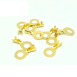 100PCS M3/M4/M5/M6/M8/M10 Ring Lugs Ring Eyes Copper Terminals Wire Cable Electrical Crimp Connectors Terminal Block