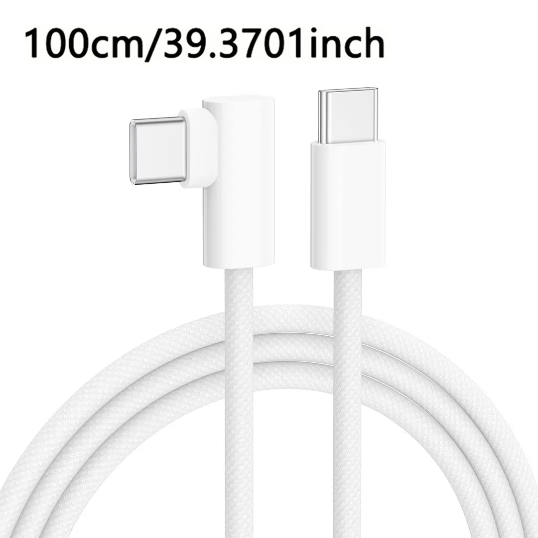 90 Degree Elbow USB Type-C Cable Super Fast Charge Type-C Cable For iPhone 15 16 17 for Xiaomi for Samsung Mobile Phone
