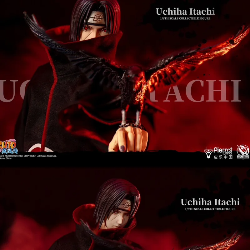 Naruto Original Genuine Rockettoys Roc-003 Uchiha Itachi Shippuden Movable Sculpture Collectible Figure Model Gift Toy