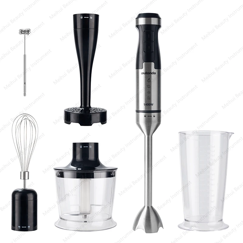 

1400 Watt Extended High-power Titanium Cutter Head Mixing Machine Complementary Food Defoaming Drizzling Surface