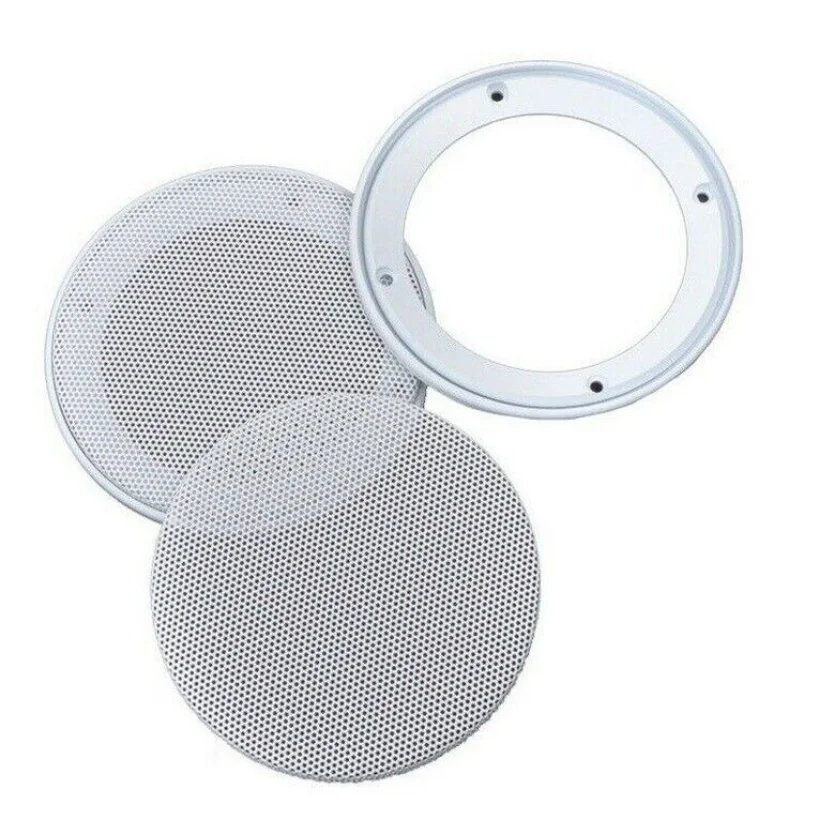Imagem -04 - Polegada Speaker Capa Decorativa Círculo Metal Malha Grelha Branco 1pc 6.5