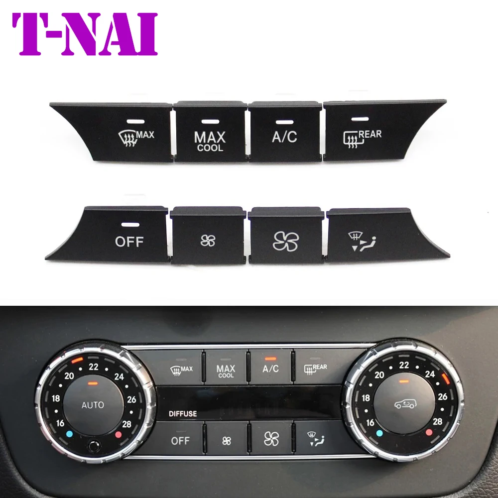 8PCS  W166 W292 W463 Dashboard Air Conditioner Wind Volume Heater Climate Control Button For Mercedes Benz ML GL GLE GLS G Class