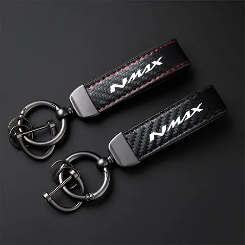 YAMAHA NMAX N-MAX 155 150 125 NMAX155/150/125 액세서리 용 고급 탄소 섬유 오토바이 키 체인 홀더 열쇠 고리