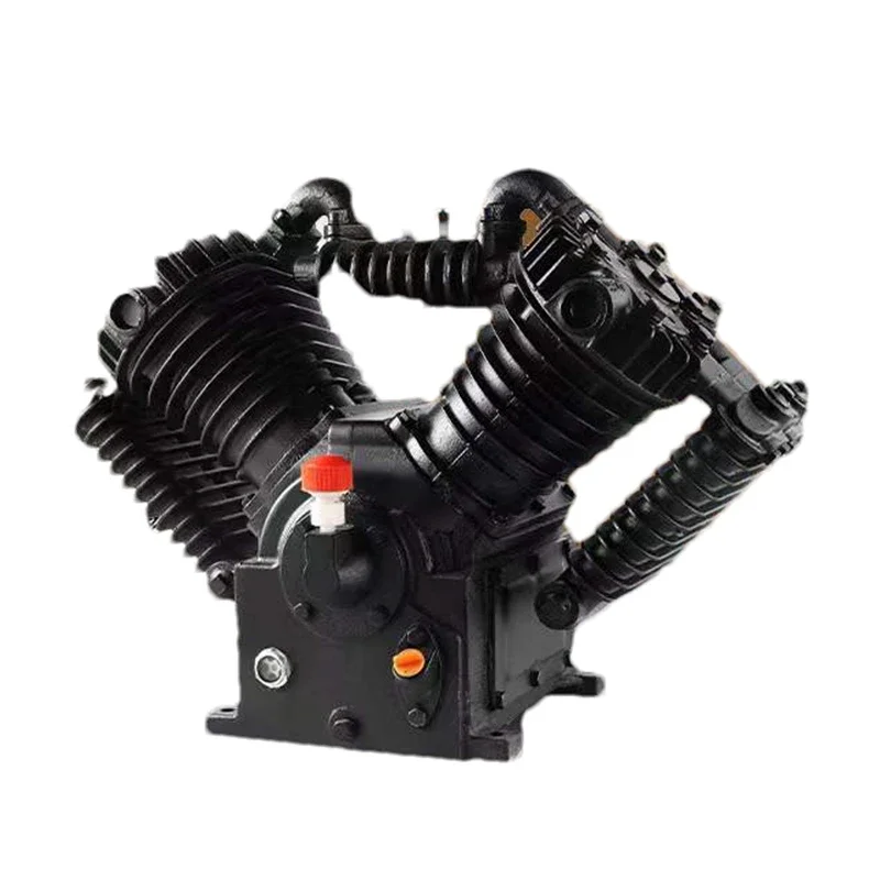 Manufacturer Wholesale Cost-effective Universal 8bar Belt Driven Type Air Compressor Pump Head