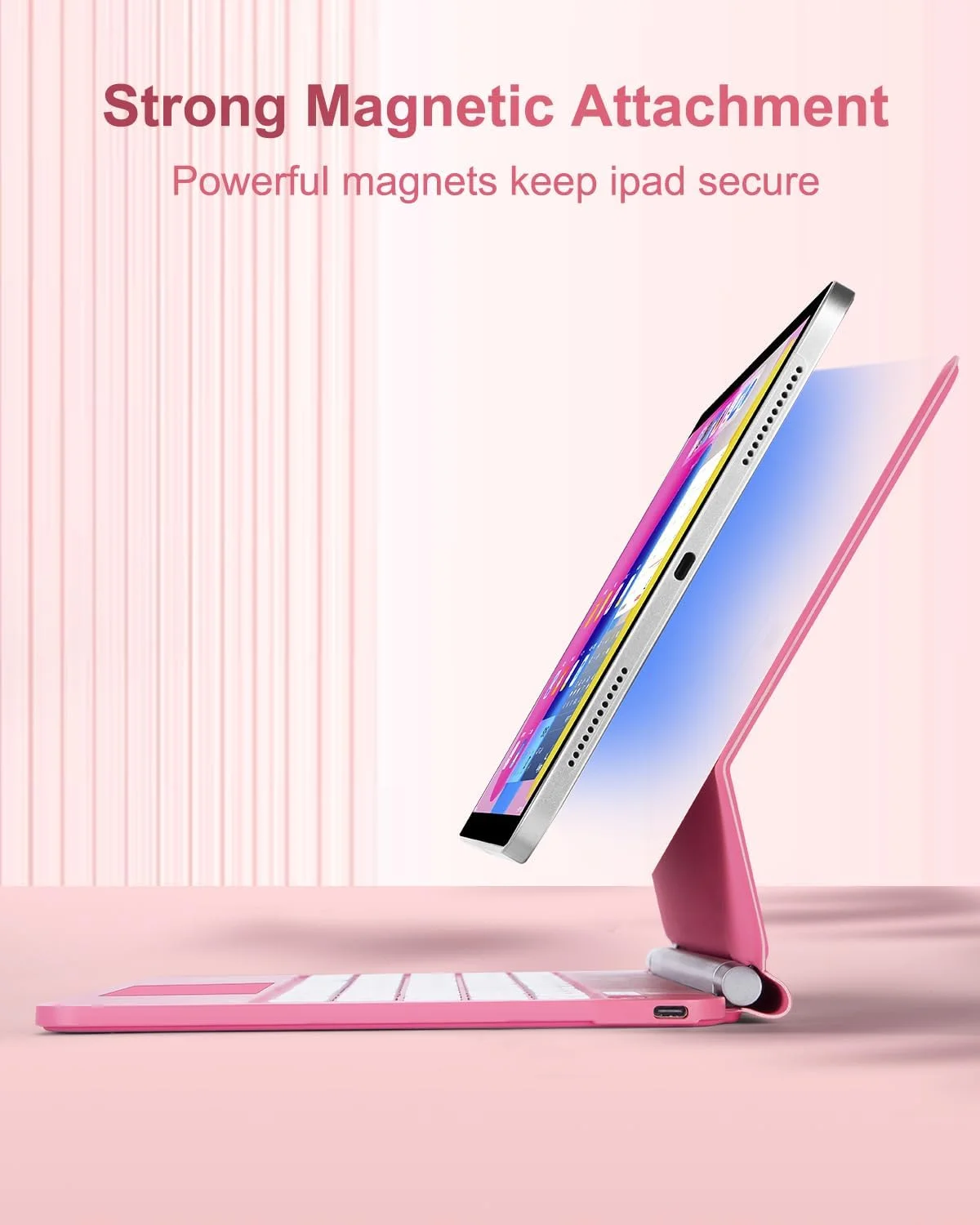 Magic Keyboard Case For iPad 11th Gen A16 11 inch A3354 A3355 A3356 10th Generation 10.9" A2696 Folio Cover Backlit Touchpad view 3