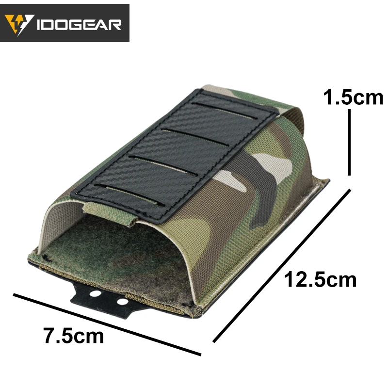 IDOGEAR-bolsa táctica Mag 5,56, portador único de fibra de carbono, bolsa MOLLE, Camo 3591