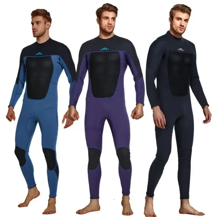 

New 3MM Diving Suit Men's Thickened Warm Swimwear Neoprene Rubber Adult Diving Surfing Clothes Wholesale Snorkeling