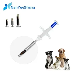 10PCS Animal Syringe ID Implant Pet Chip ISO11784/85 FDX-B RFID Injection Pet Microchip for Dog Cat Identification