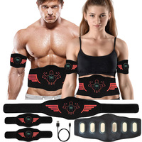 Abdominal Fitness Vibration Belt EMS Muscle Stimulator Electric Smart ABS Trainer For Body Slim Weight Loss Burning Fat Unisex