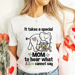 You'll Never Walk Alone Letter Puzzle Piece T-shirt for Women Graphic Tee Kindness Shirt Aesthetic Summer Autism Awareness Tops