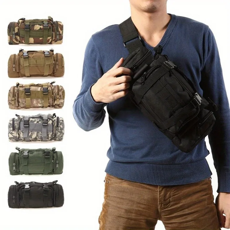 Herren taktische wasserdichte Gürtel tasche Single Shoulder Cross body Kamera tasche Camping Wandern Reisetasche 3p Brusttasche Einkaufstasche Gürtel tasche – Detail 1