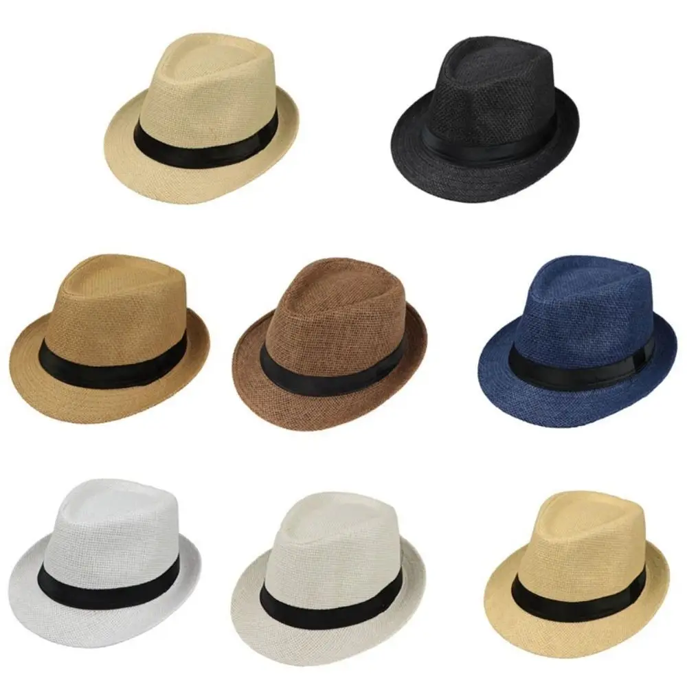 

Adjustable High Quality UV Protection Fisherman Hat Sun Hat Cotton linen Panama Cap Straw Hat Bucket Hat Kids Sun Hat