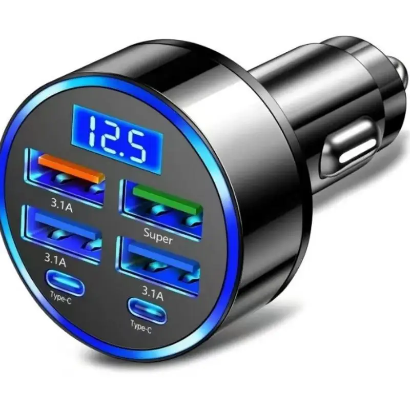 USB C Car Phone Charger PD QC3.0 Quick Charge Adapter Durable Fireproof Material for All Mobile Devices Car Use