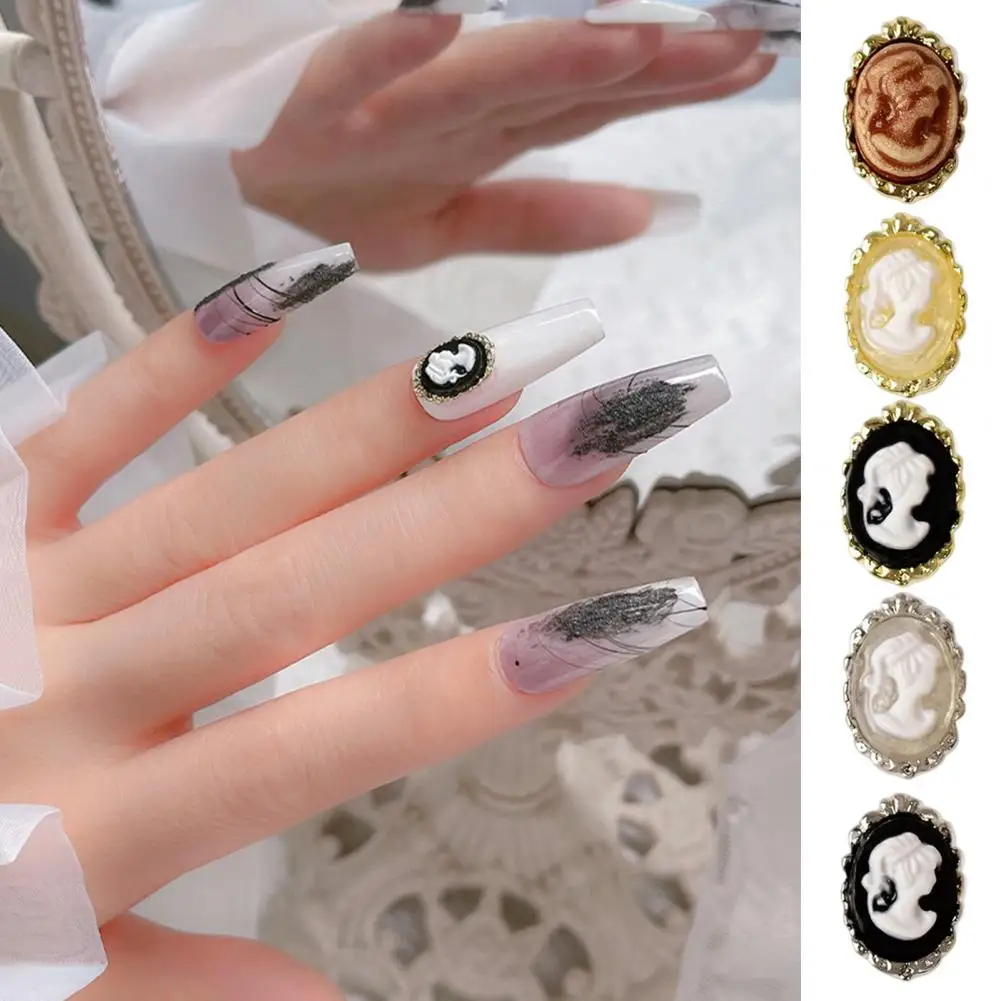 Retro Nail Rhinestones Paste Easily Dark Style Rust-proof Nail Beauty Heads for Manicurist