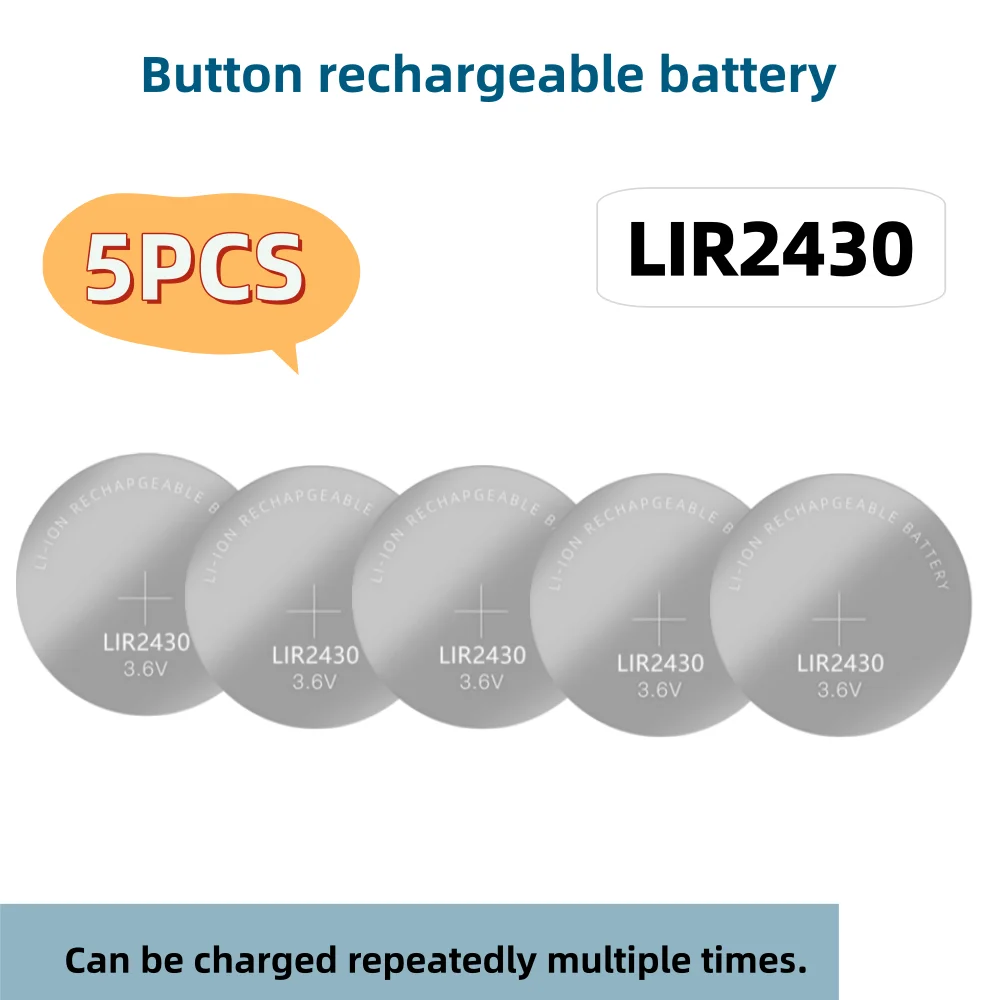 LIR2025 LIR2016 LIR2430 LIR2450 Wiederaufladbare Batterie CR2032 CR2025 Lithium-Akku Kann CR2032 für Uhren ersetzen