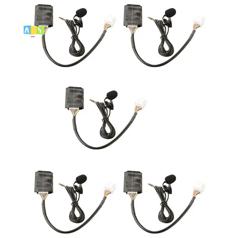 A04E-5X For Toyota RAV4 Bluetooth AUX Adapter Handsfree Disc Box Harness With Microphone Bluetooth Connection Module