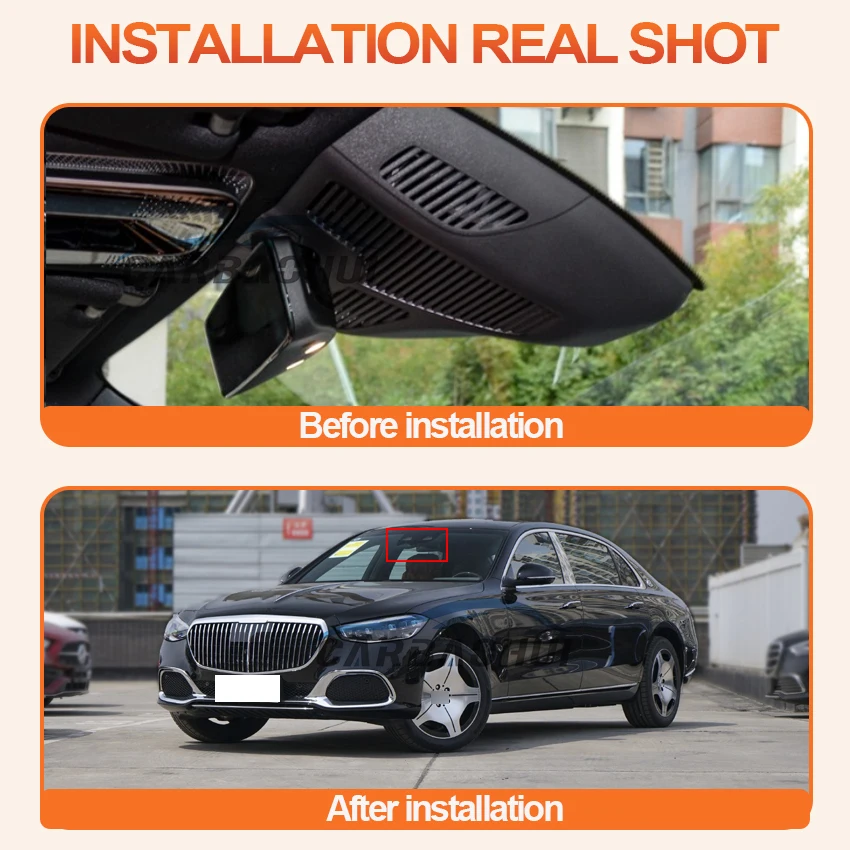 Car DVR UHD 4K 2160P WIFI Camera,Car Accessories Dash Cam For Mercedes Benz Maybach Class S 2022 2023,Plug and play DashCam