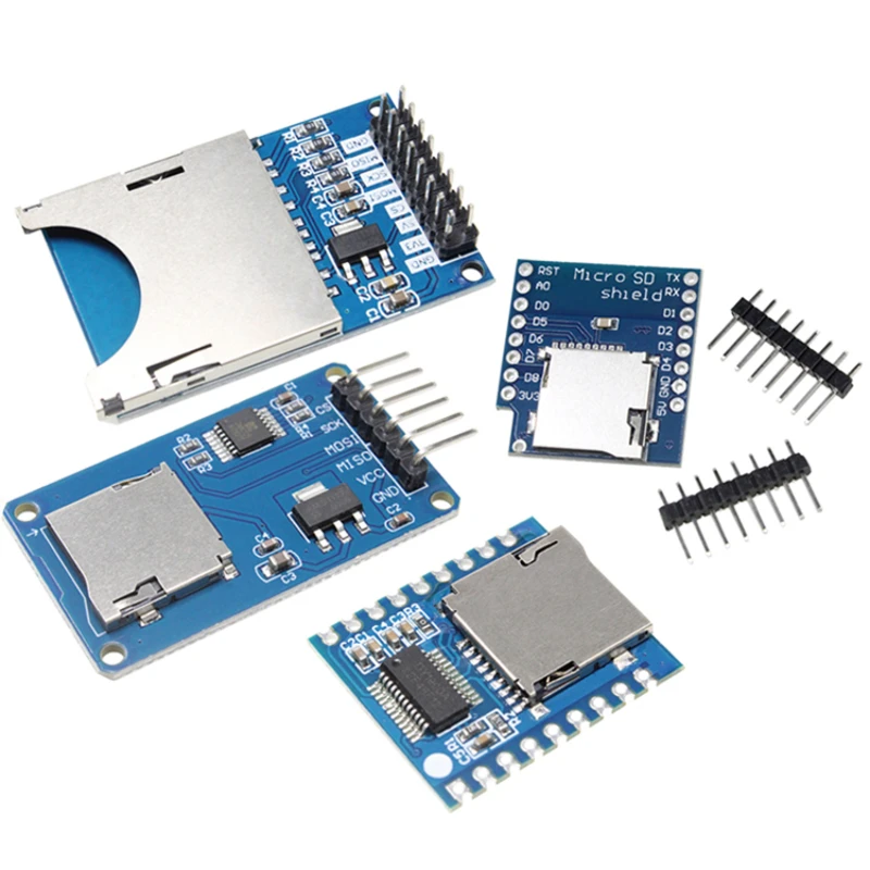 Micro SD Storage Expansion Board D1 Mini TF Card Module Mini Micro SD TF Card Memory Shield Module With Pins for Arduino ARM AVR